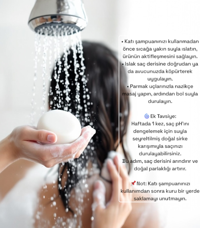 Probiyotikli Doğal Katı Şampuan