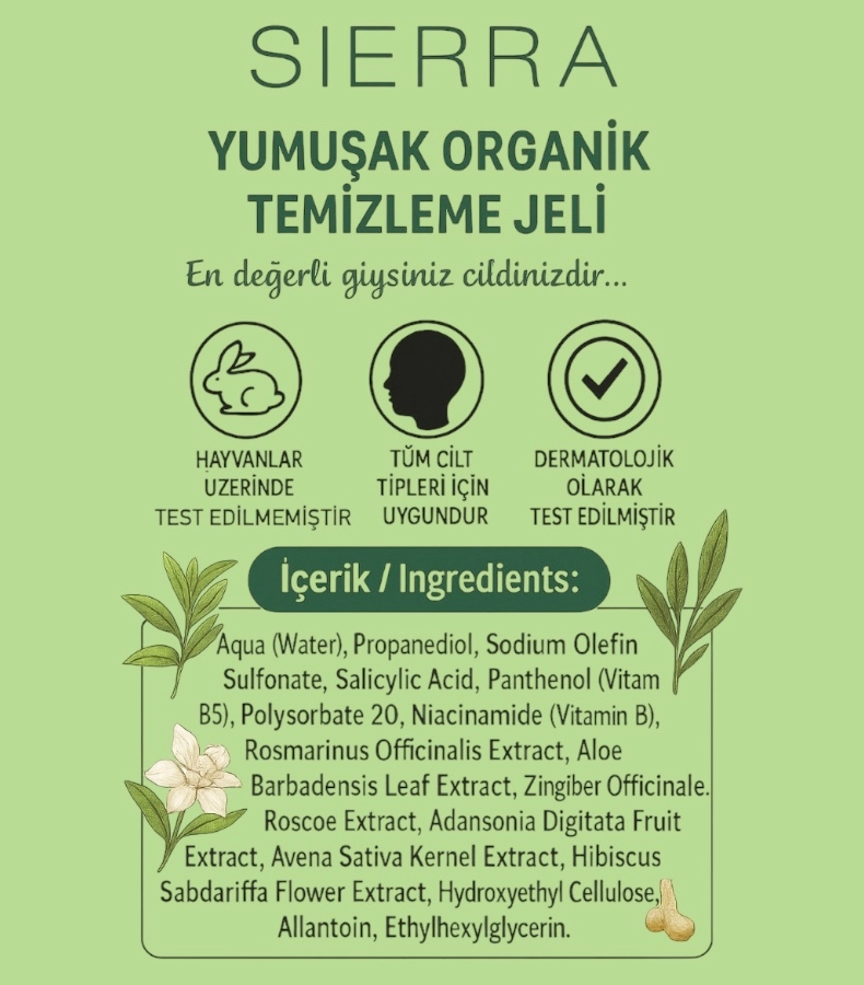  Yumuşak Temizleme Jeli 