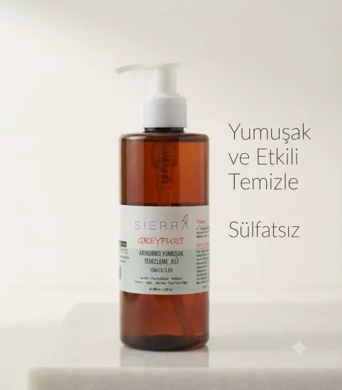 Sierra Yumuşak Temizleme Jeli, makyaj arındırıcı